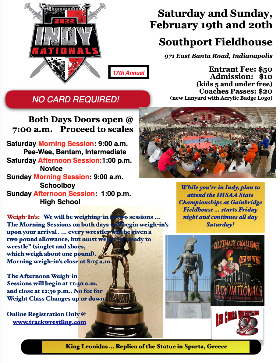 Wrestling Tournaments Detail View Indy Nationals